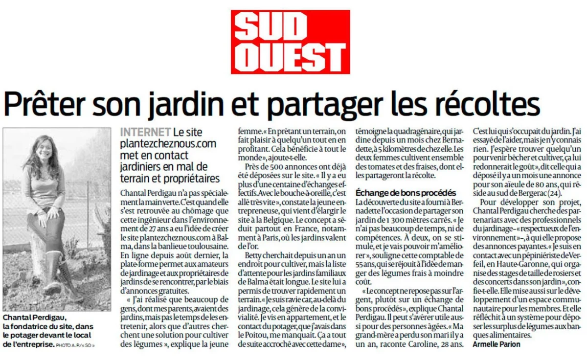 Article Sud Ouest