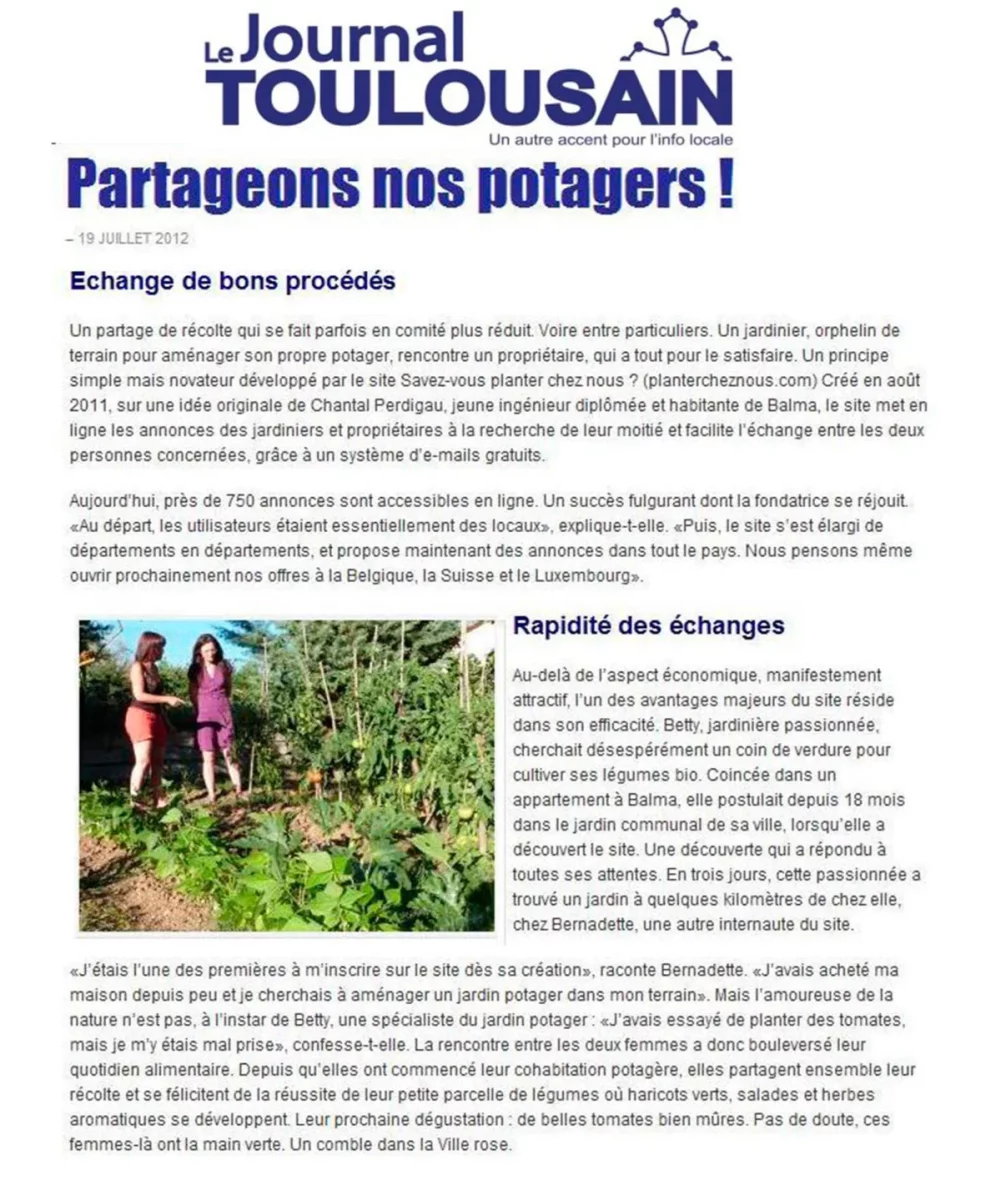 Article Le Journal Toulousain