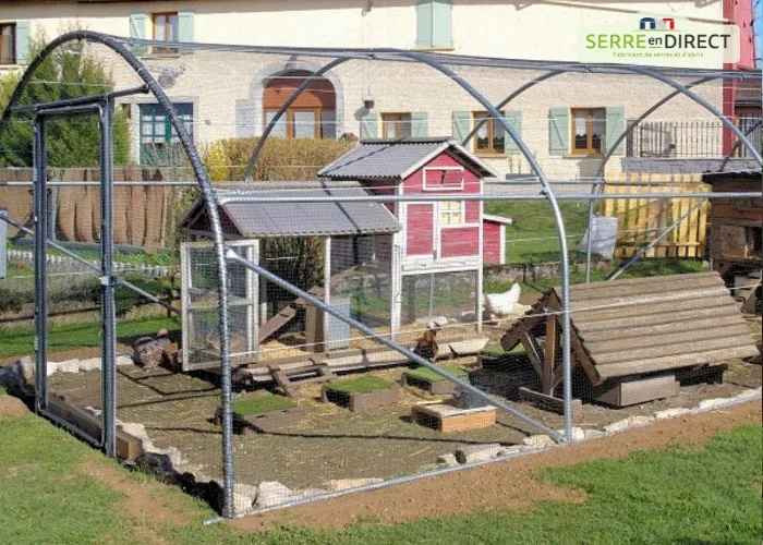 Tunnel poulailler Serre en Direct