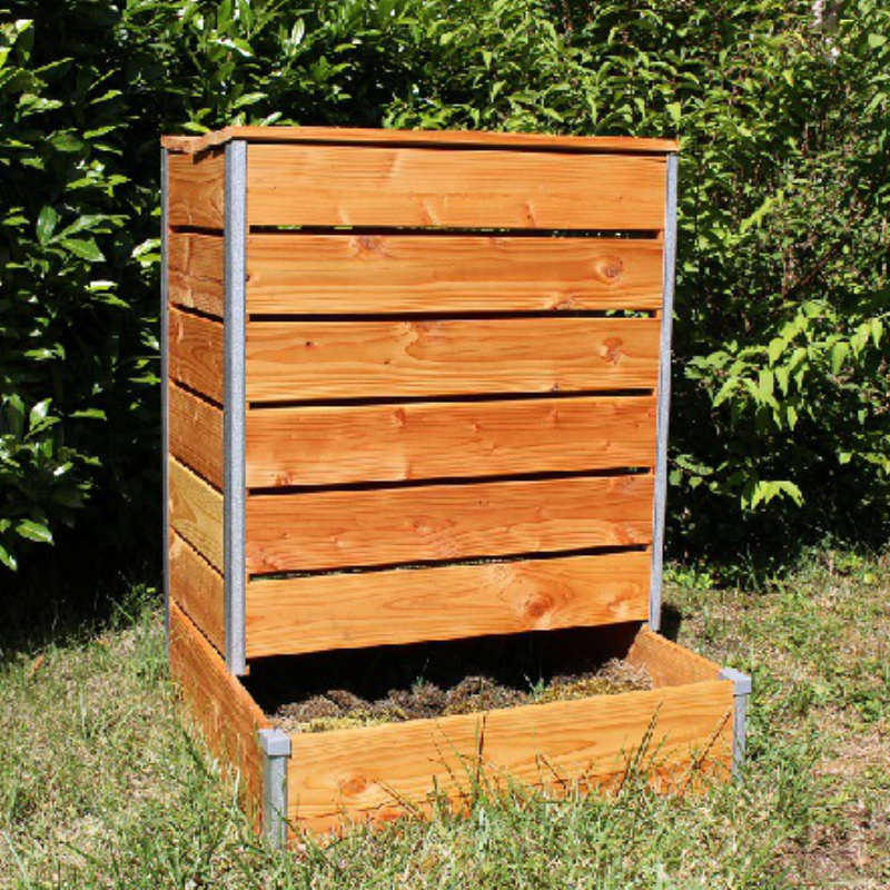 Le composteur de jardin en bois 650L pour faire le compost