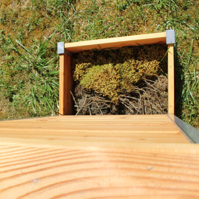 Achetez un composteur en bois non traité pour toilettes sèches