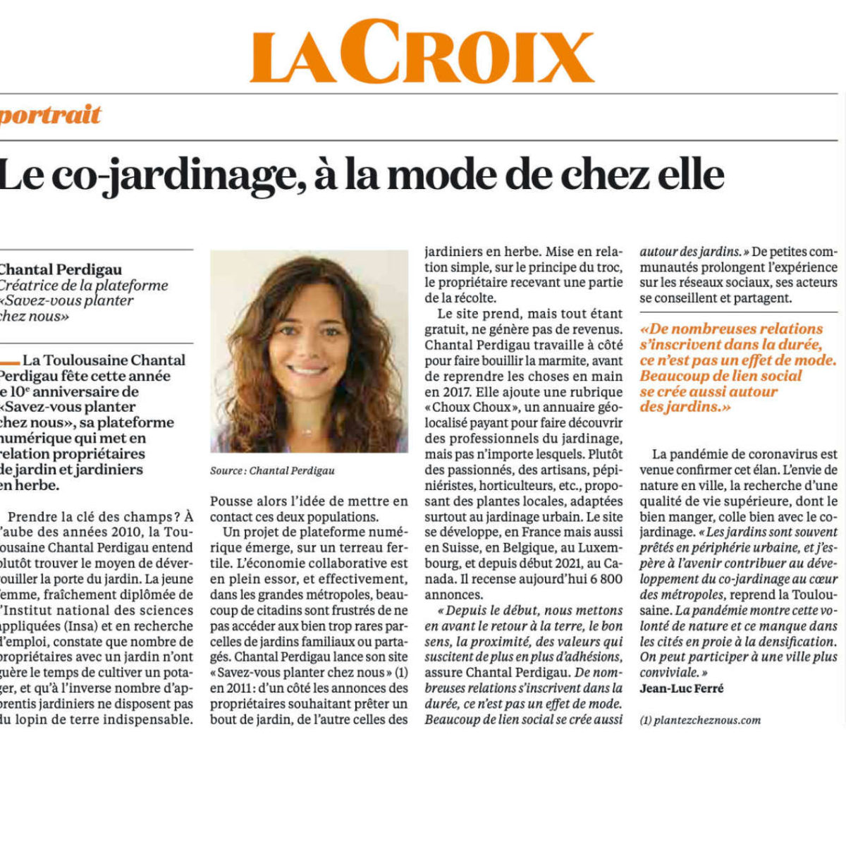 Article La Croix
