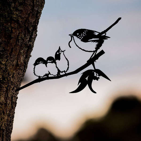 Silhouette Oiseau Pivert à Piquer Déco Métal Jardin 17,90 € LEZARD DU JARDIN