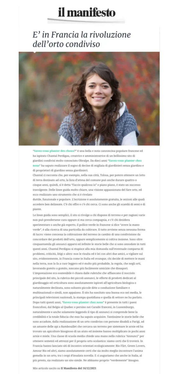 Article Il Manifesto