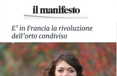 Il Manifesto - E’ in Francia la rivoluzione dell’orto condiviso (journal italien)