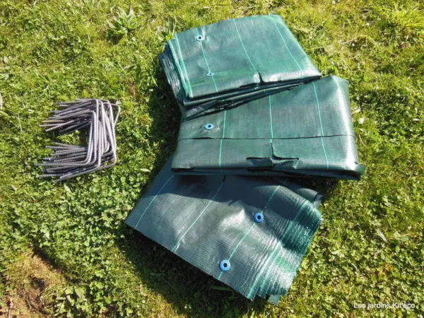 Toile de paillage pour potager des Jardins Kit'Eco
