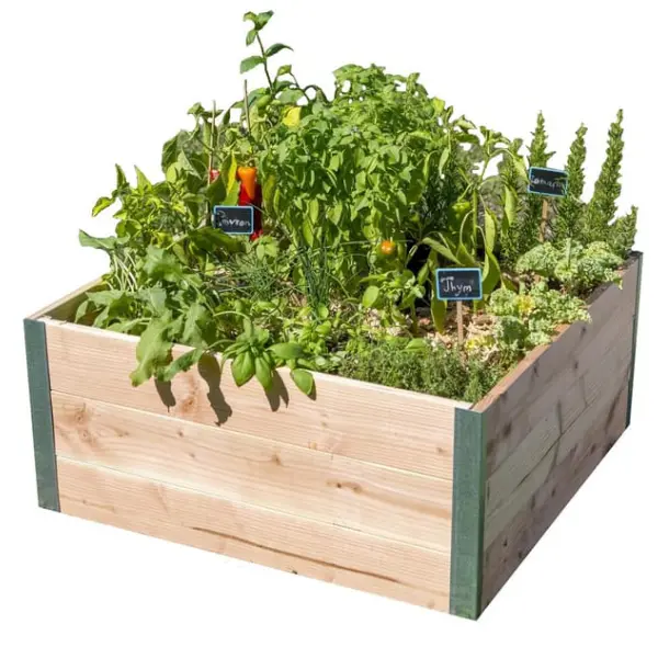 Carré potager en bois