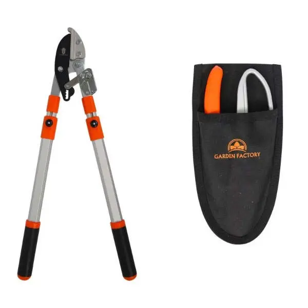 Coupe branche à crémaillère et sécateur à crémaillère