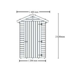 Abri de jardin 1,2 m x 1,2 m – Image 6