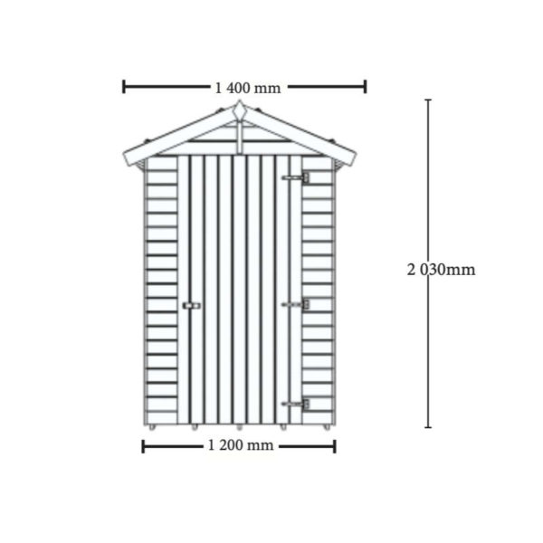 Abri de jardin 1,2 m x 1,2 m – Image 6