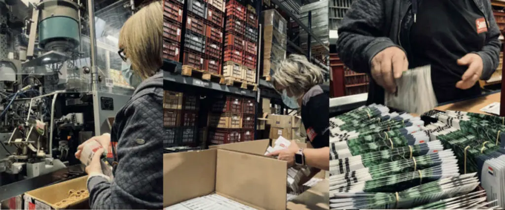 Ensachage des graines San Rival Jardin