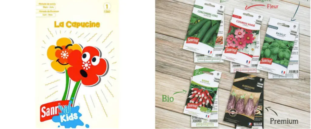 La gamme des graines San Rival Jardin