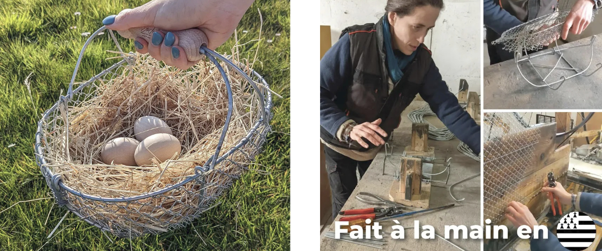 Panier De Récolte En Osier - 11x7,3x4,3 Pouces - Avec Poignée - Pour Fruits, Légumes, Pique-nique, Rangement