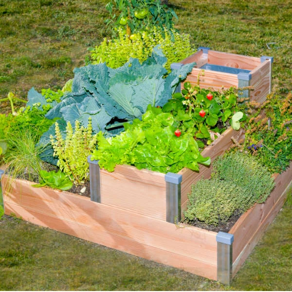 Potager composteur en bois
