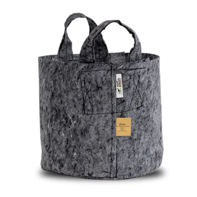 Root Pouch gris avec poignées