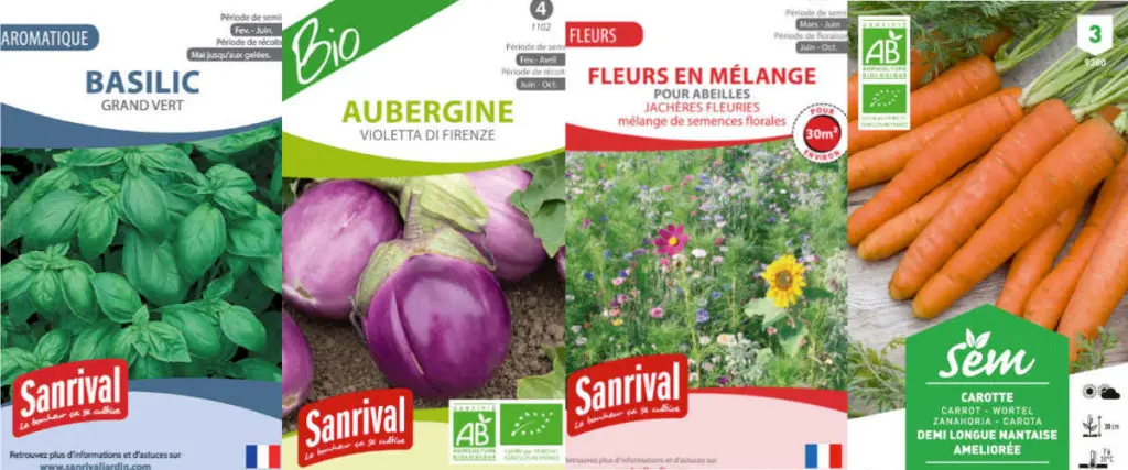 Semences potag&egrave;res et florales San Rival Jardin