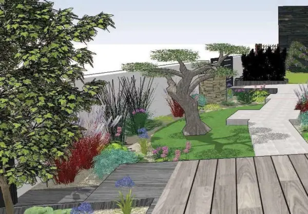 Plan d'am&eacute;nagement r&eacute;alis&eacute; par les P&eacute;pini&egrave;res de l'Authion