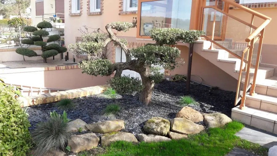 Cr&eacute;ations d'espaces verts r&eacute;alis&eacute;s par les Jardins de Poigny