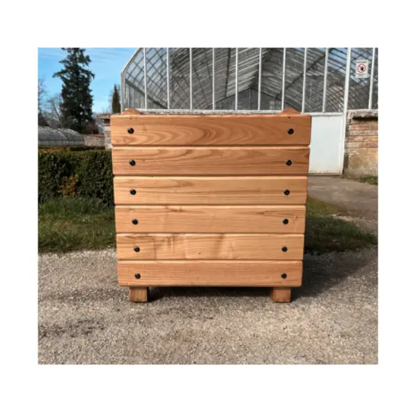 Bac carré classic en bois de châtaignier