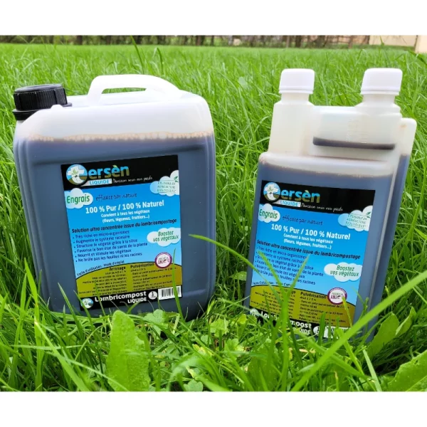 Les deux versions de TERSEN liquide, en 5L et 1L