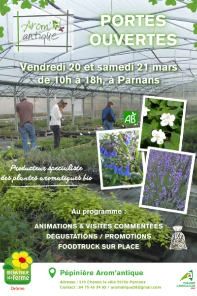 Journées Portes Ouvertes à la Pépinière Arom'antique