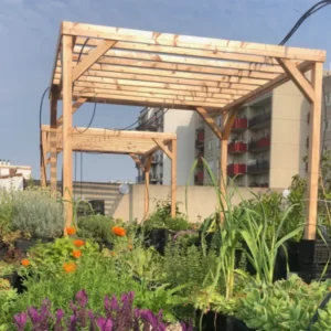 Pergola modulable en bois