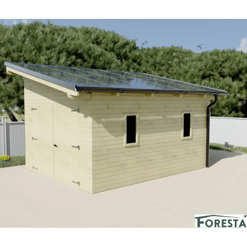 Garage avec panneaux solaires WT3546G