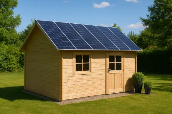 Installer un abri de jardin solaire