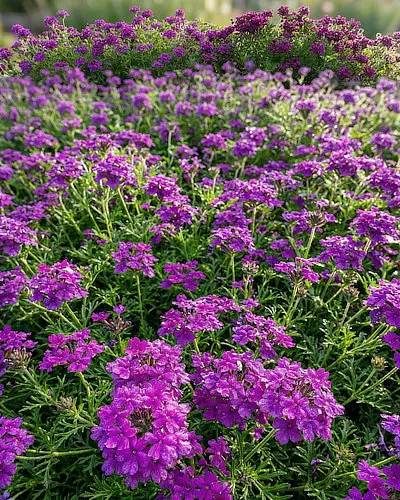 Verbena tenuisecta comme alternative au gazon