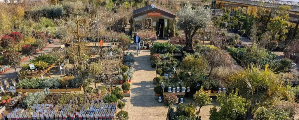 Extérieurs de la jardinerie Les Serres du Manoir