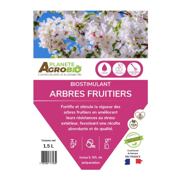 Bienfaits du biostimulant pour arbres fruitiers